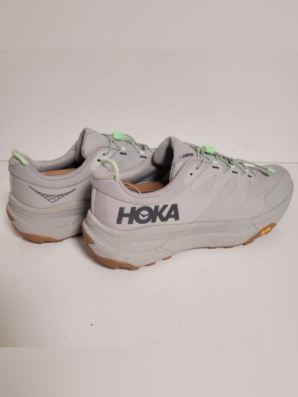 Men’s Hoka One One Transport Gray Lime Green Athletic Sneakers Shoes Size 13 - Picture 10 of 10